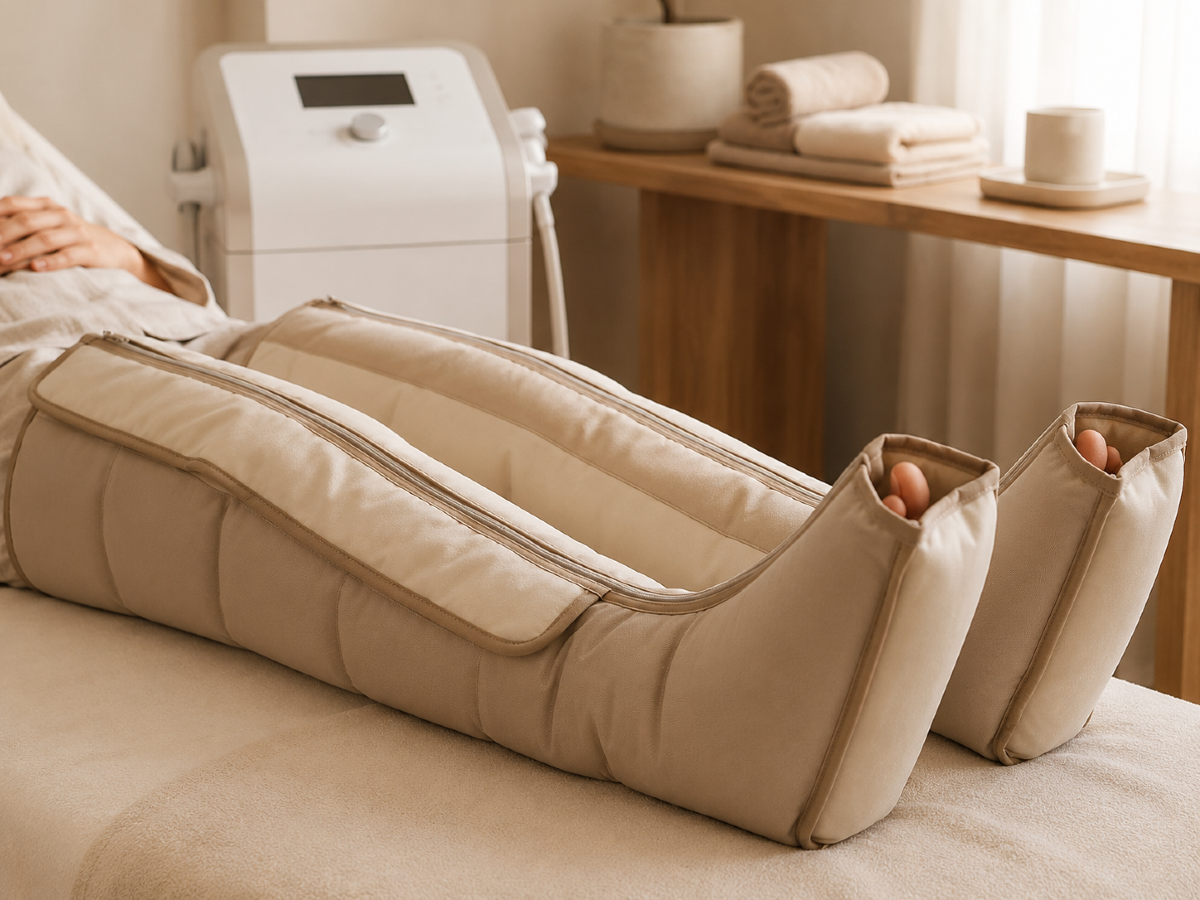 Presoterapia  — Tratamiento corporal que favorece el drenaje linfático y la circulación, ayudando a reduci...